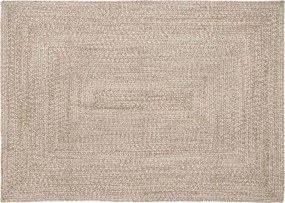 vidaXL Covoare de zonă Dreptunghiular Natural și Alb 120 x 170 cm Iută