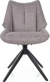 Scaun CODA, gri - Brego 07, stofa clasica/metal, 56x64x91 cm