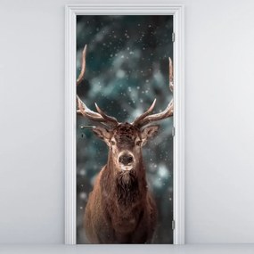 Fototapet pentru ușă - Farmecul cerbului (95x205cm)