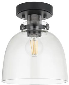 Plafonieră Endon 99106 URBAN 1xE27/10W/230V negru/transparent