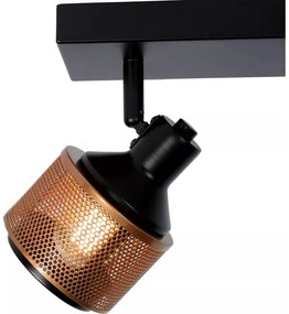 Spot Lucide 77980/02/30 RAFA 2xE14/40W/230V negru/bronz