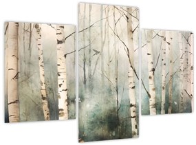 Tablou - Desenarea unui model de pădure (90x60 cm)