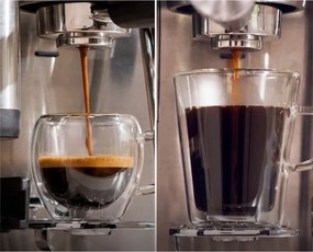 Espressor manual cu rasnita Ninja Luxe Café Mini ES352EU, 1650 W, 9 bar, 250 g, 1,3 l, Barista Assist, 3 setari pentru spumare, 6 tipuri de espresso,Otel inoxidabil
