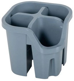 Scurgător pentru tacâmuri din plastic reciclat Addis Eco Range, gri