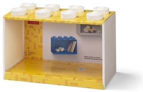 Raft de perete pentru copii LEGO® Brick 8, alb