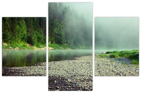 Tablou - Râu lângă pădure (90x60 cm)