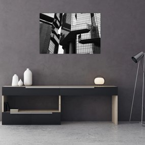 Tablou - Cladiri de sticlă (90x60 cm)