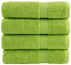 vidaXL Prosoape de duș premium SOLUND 4 buc. verde 70x140 cm 600 gsm