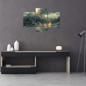 Tablou - Erupție vulcanică (90x60 cm)