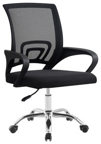 Scaun de birou, negru/ negru, DEX 4 NEW