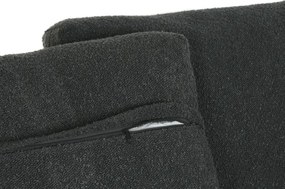 Canapea 3 locuri din stofa si lemn de pin " Black Aged