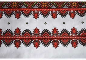 Fata de masa MOTIVE TRADITIONALE II XXL CASA GINO® , bumbac 100%, 160X210, masa 8 persoane