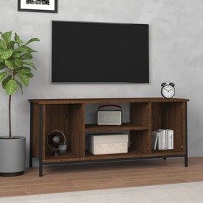 Comoda TV, stejar maro, 102x35x45 cm, lemn prelucrat