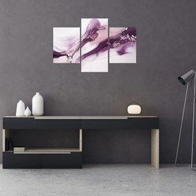 Tablou - Artă fluidă violet (90x60 cm)