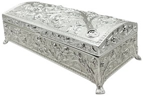 Caseta bijuterii PHOEBE, 22.5x10x8cm, Argintiu