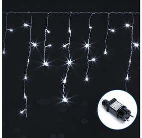 Aigostar - Ghirlandă LED decorativă pentru exterior, 75 LED, 6 W, 230 V, 15 x 0,6 m, IP44, alb rece
