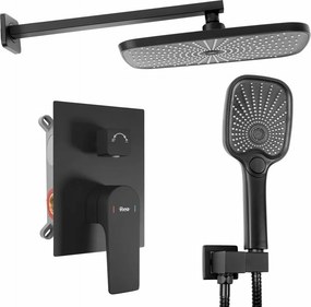 Coloana de dus cu baterie monocomanda negru Rea Moby