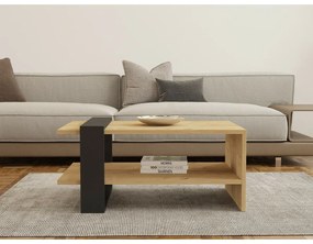 Măsuță de conferință Yonca Anthracite și SapphireOak