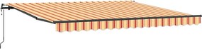 vidaXL Cortina Retractabilă Galben și portocalie 400 × 300 cm