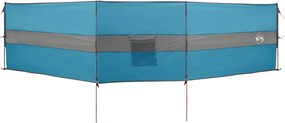 vidaXL Paravan de camping, albastru, 490x123 cm, impermeabil