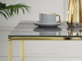 Măsuță de cafea Bella M (marmură gri + auriu). 1111572