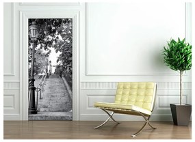 Autocolant pentru ușă Ambiance Parisian Stairs