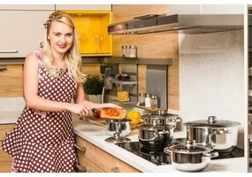 Set oale inox cu capac inox 4Home Destiny, 10 piese