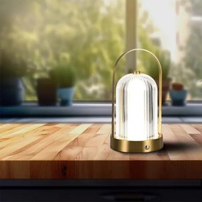 Lampă LED de birou dimabilă LED/1W/5V 3000-6000K 1800 mAh aurie