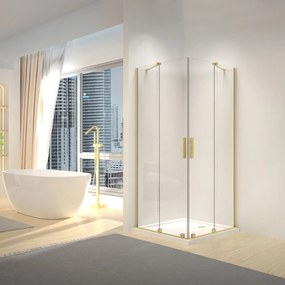 Cabina dus REA Montana Double Gold Brush 80x80