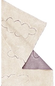 Covor pentru copii crem lavabil/țesut manual din bumbac 90x130 cm Clouds – Lorena Canals
