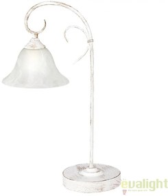 Veioza, Lampa de masa design VINTAGE, finisaj alb antic, Katherine 7187 RX