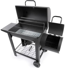 Grătar cu afumătoare Fieldmann negru