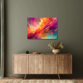 Tablou pe sticlă - Abstractizare dinamică (70x50 cm)