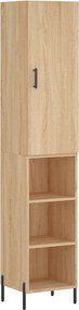 vidaXL Dulap înalt, stejar sonoma, 34,5x34x180 cm, lemn prelucrat