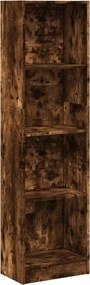 vidaXL Bibliotecă, stejar fumuriu, 40x24x176 cm, lemn prelucrat