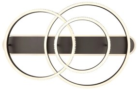 Plafoniera LED cu telecomanda design modern Grouni 80x50cm
