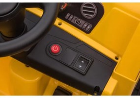 Mașinuță electrică încărcător CAT 60W/4500 mAh galben/negru