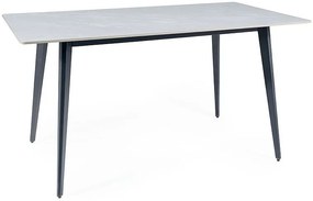 Masa Ivy gri/negru L140xl80 cm