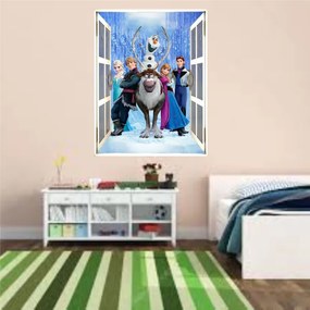 Sticker perete Frozen 3D 50 x 70 cm