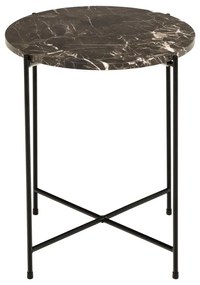 Măsuță auxiliară rotundă cu blat din marmură ø 42 cm Avila – Actona