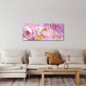 Tablou - Abstract roz (120x50 cm)
