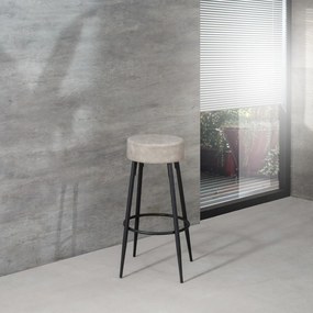 STONES Scaun din microfibră 33cm X 33cm H. 77,5cm | Aosom Romania