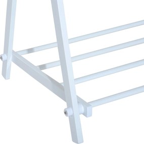 Stender pentru haine dublu Alb 1045 x 485 x 145 cm