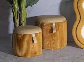 Mauro Ferretti Puf cu depozitare, 2 bucăți cm ø 38 x 38-32 x 26 | Aosom Romania