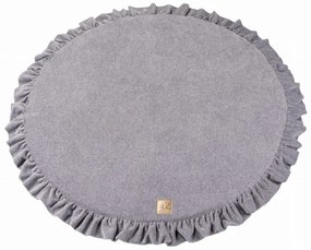 Saltea de joacă pentru copii gri ø 100 cm – Meowbaby