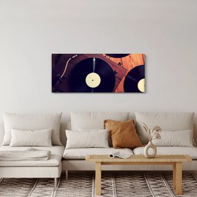 Tablou - Discuri de gramafon (120x50 cm)