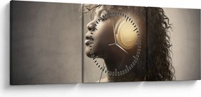 Tablou - Puterea muzicii (cu ceas) (90x30 cm)