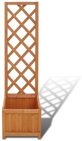 Spalier cu masca ghiveci 40 x 30 x 135 cm 1, Maro, 40 x 30 x 135 cm