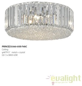 Plafoniera eleganta design modern PRINCE C0360-05B-F4AC ZL