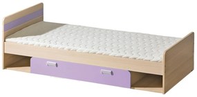 Zondo Pat de o persoană 80 cm Lavendon L13 (cu somieră) (violet). 605096